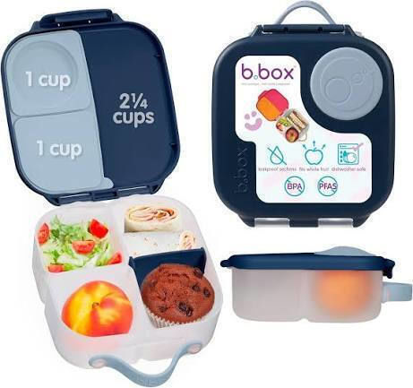 B.Box Mini Lunchbox Πλαστικό Παιδικό Σετ Φαγητού Μπλε 21 x 16.8 x 7.3εκ.