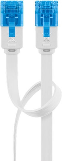 Goobay Равен U/UTP Cat.6a Кабел за Ethernet мрежа 2м Бял 1бр