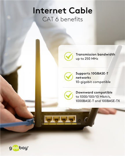 Goobay S/FTP Кат.6 Кабел за Ethernet мрежа 1.5м Оранжев 1бр