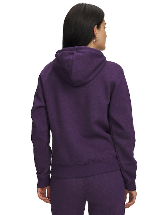 Under Armour Rival Φούτερ Μωβ με Κουκούλα