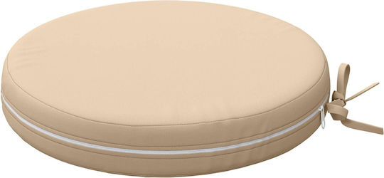 vidaXL Soest Round Garden Chair Cushions Cream 4 pcs 35x35 cm
