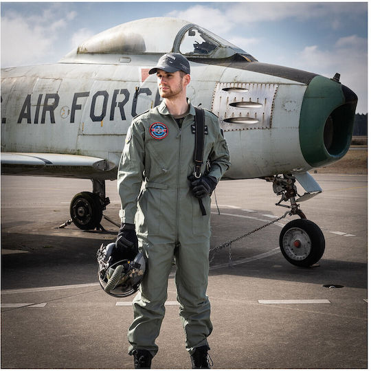 Salopetă de Pilot în Stil Militar Verde OD Fostex Garments Pilot Suit Coverall