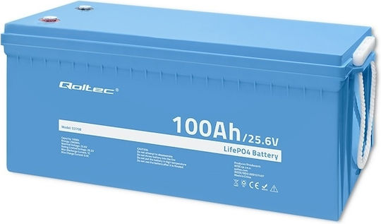 Qoltec Батерия UPS с Капацитет 100Ах и Напрежение 25.6V 53708 1бр