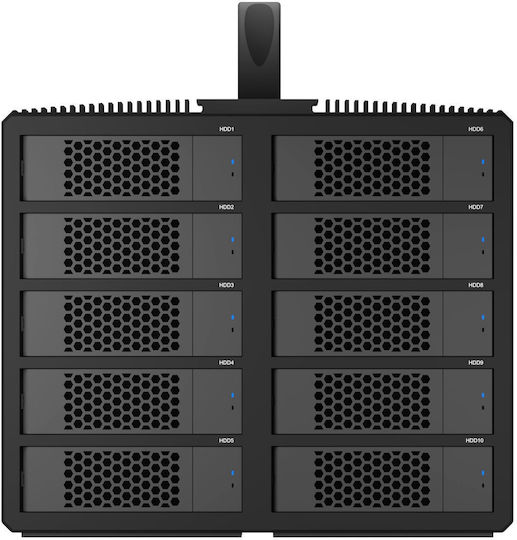 Icy Box External Θήκη για Σκληρό Δίσκο SATA III με σύνδεση Serial Type-C