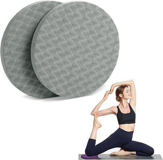 Комплект от 2 защитни подложки за колене и китки Yoga Support Pads Сиви