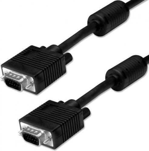 Powertech Кабел VGA мъжки - VGA мъжки Черен 5м (CAB-G027)