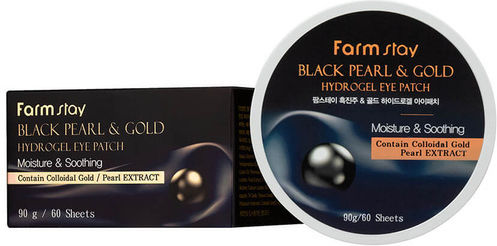 Farmstay Black Pearl & Gold Hydrogel Eye Patch Hydrogel Eye Patches Black Pearl Gold 60 Pcs
