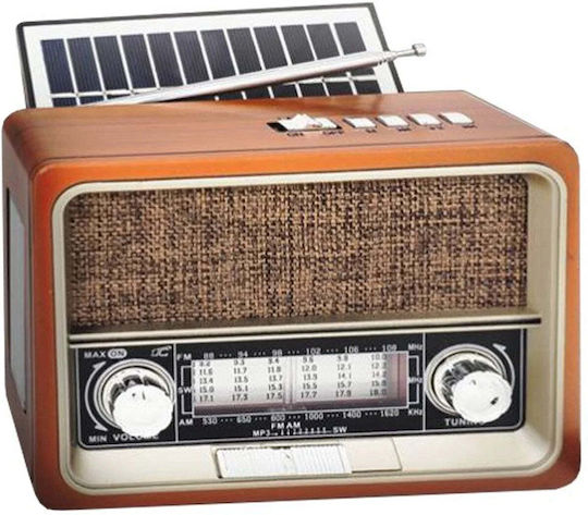 AM 104893 Retro Φορητό Ραδιόφωνο Επαναφορτιζόμενο με USB