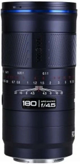 Full Frame Camera Lens 180mm f/4.5 1.5x Macro for Sony FE Mount Black