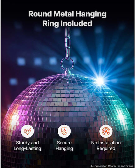 Vevor Disco Balls Mirror 17 Pcs Hanging Ring 80 100 150 200 300 Mm Jmdskq17j32ip43k9001v0