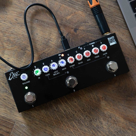 Eko Guitars Baio B Πολυεφέ Footswitch Delay / Reverb Ηλεκτρικής Κιθάρας