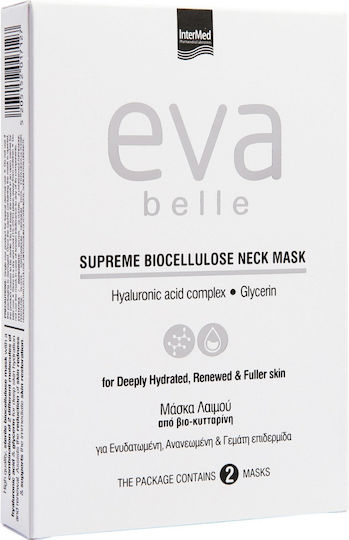InterMed Eva Belle Supreme Biocellulose Маска За Врат 2 Бройки X 15ml