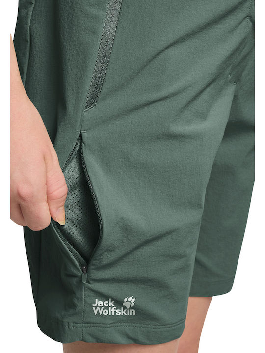 Jack Wolfskin Pantaloni Scurți de Drumeție pentru Femei, Verzi