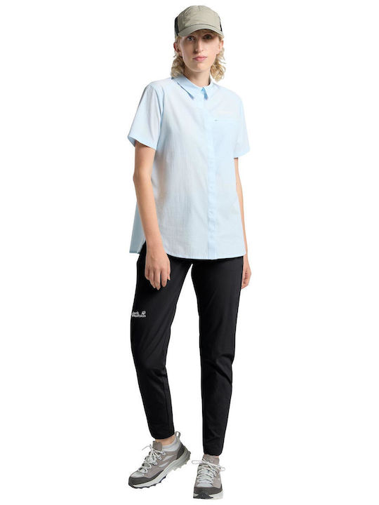 Jack Wolfskin Pantaloni Lungi de Drumeție pentru Femei Negri