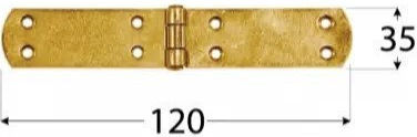 Domax Hinge 8071 120x35x2.5mm Galvanized