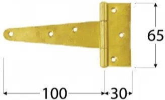 Domax Gate Hinge 8181 100x65x2.0mm Galvanized