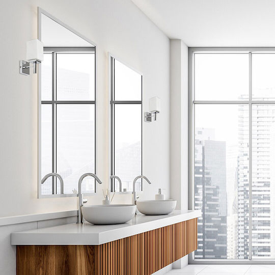 Rabalux Modern Lamp Bathroom with Socket E14 Silver 10cm