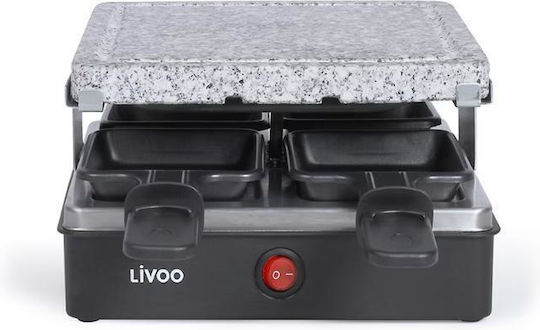 Livoo Tabletop Electric Raclette Grill 600W 19.5x19.5 cm