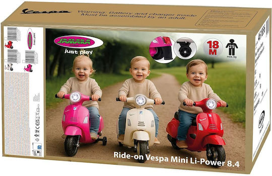Детски Електрически Мотор Vespa, Бял, за Възраст 1,5+ Години
