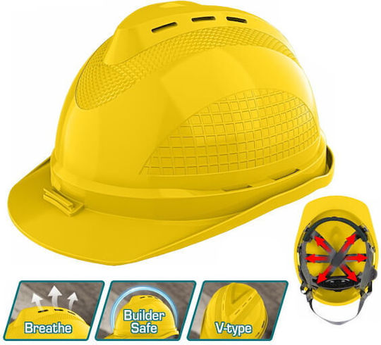 Total TSP8601 Construction Site Helmet Yellow