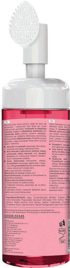 Apis Natural Cosmetics Strawberry Face Makeup Remover Foam with Antioxidant and Oil Control Action 150ml
