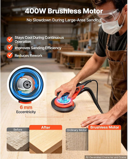 YSGDSGJBS56ISVQQL001V2 Eccentric Sander 127mm Electric 400W with Speed Setting