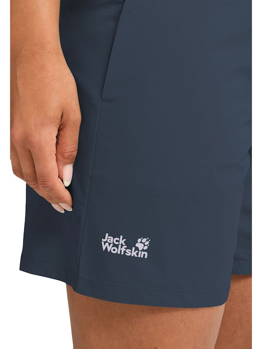 Jack Wolfskin Pantaloni Scurți de Drumeție pentru Femei Albaștri
