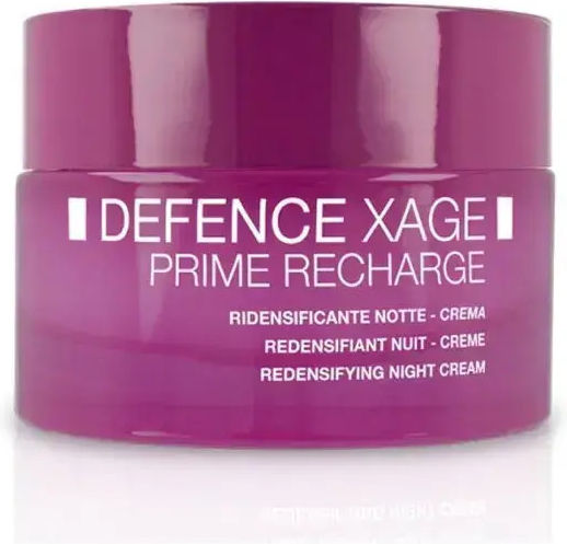 Defense Xage Prime Recharge Cremă de Față de Noapte pentru Tonifiere și Reconstrucție cu Acid Hialuronic și Colagen 50ml