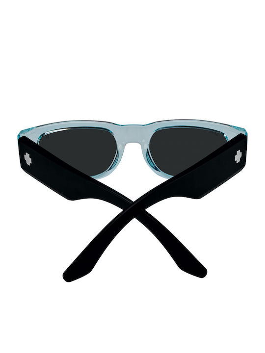 Unisex Sonnenbrille mit Kunststoffrahmen Translucent Aqua Matte Black