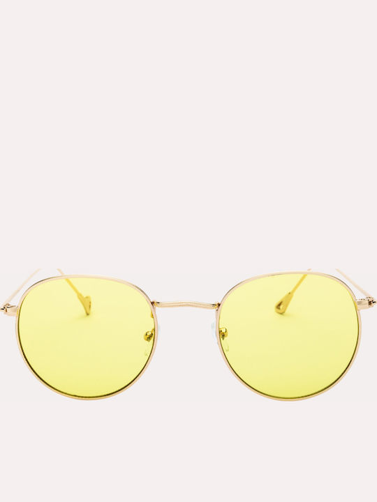 Limone Unisex Γυαλιά Ηλίου με Μεταλλικό Σκελετό Yellow Transparent