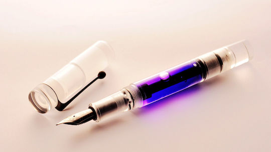 Opus 88 Broad Transparent Fountain Pen with Black Ink
