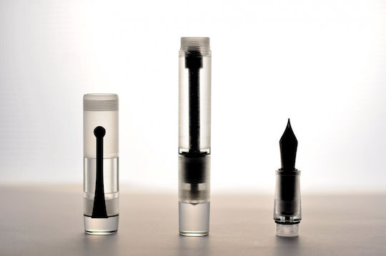 Opus 88 Broad Transparent Fountain Pen with Black Ink