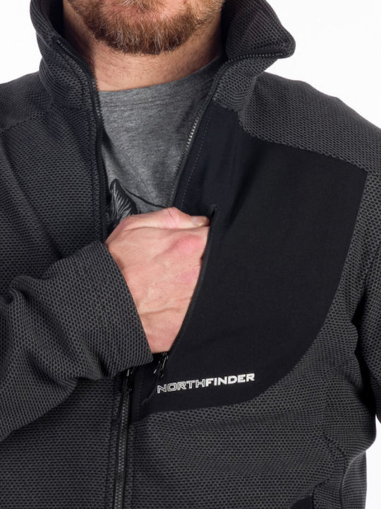 Men's Fleece Cardigan Black