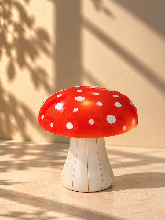 Kaemingk Beleuchteter Pilz aus Harz in Rot
