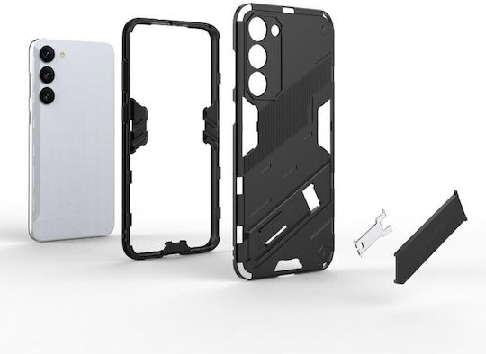Punk Armor Твърд Калъф със Стойка Червен за Samsung Galaxy S23 Plus 5G