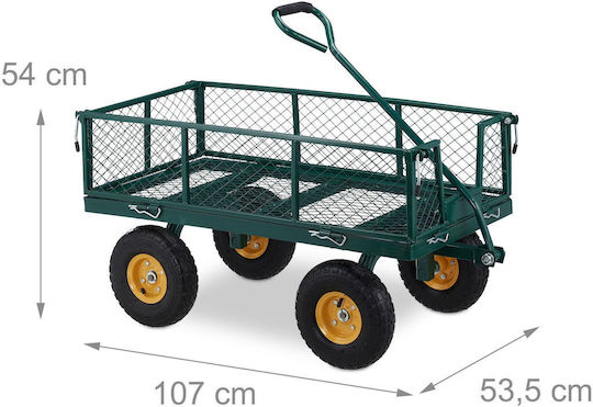 Relaxdays Sistem pentru Transportarea / Ridicarea Încărcăturilor cu o Capacitate de Până la 250 kg, de Culoare Verde