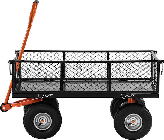 Kraft & Dele Cărucior de Transport pentru Încărcături de până la 400 kg, de Culoare Neagră
