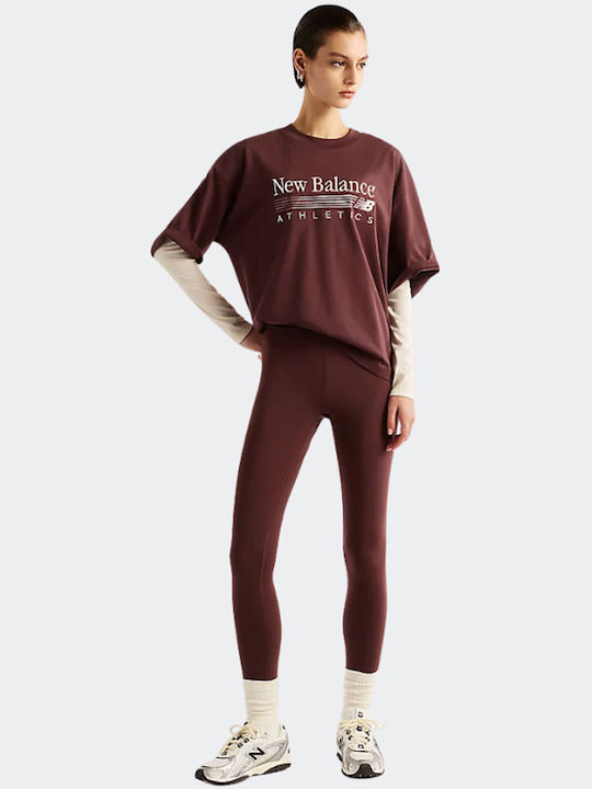 Women's Oversized Burgundy T-shirt