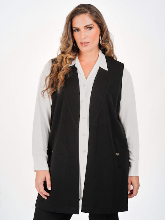 Women's Sleeveless Black Tunic
