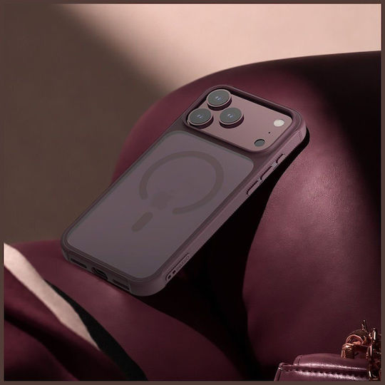 Araree Duple M Backcover aus Silikon / Kunststoff, Burgunderrot (iPhone 18 Pro Max / 17 Pro Max)