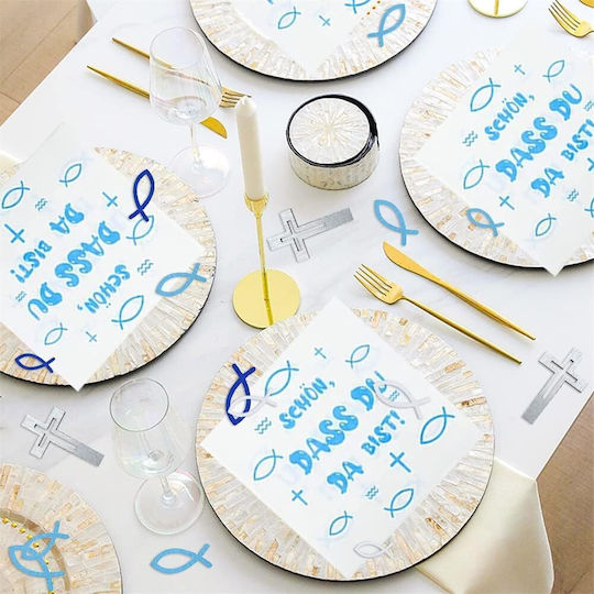 First Holy Communion Decoration Set Balloons Napkins 153 Pieces