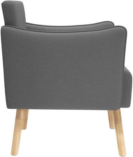 Dunkelgrauer Relaxsessel 60x65x76 cm