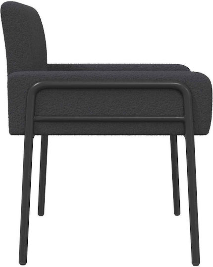 Dunkelgrauer Relaxsessel 62x58x73 cm