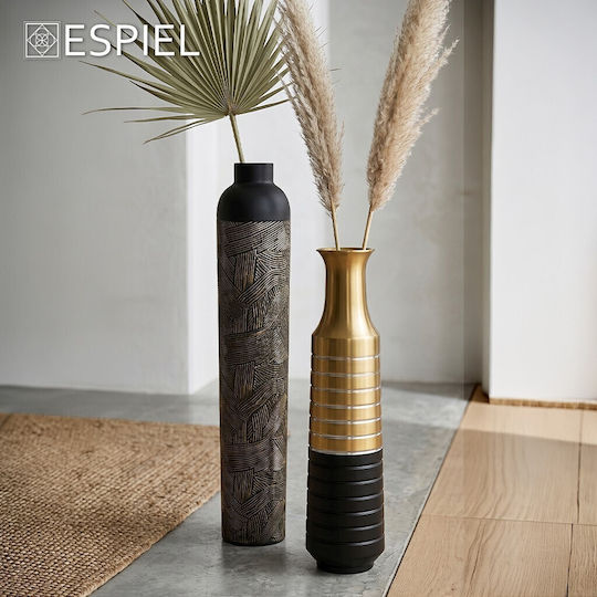 Trends Metallic Black Floor Vase W15.2xH61cm Trends Metallic Black Floor Vase W15.2xH61cm