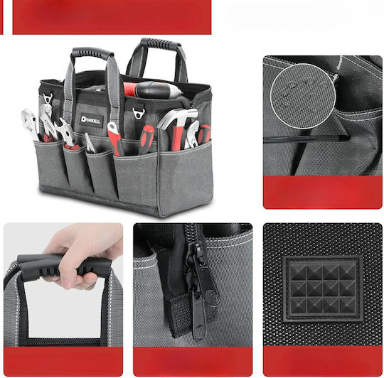 Durable 15-inch Τσάντα Ώμου Αδιάβροχη Μαύρη