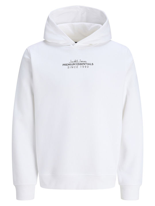 Jack & Jones Jprblaloki Hanorac cu Glugă Alb