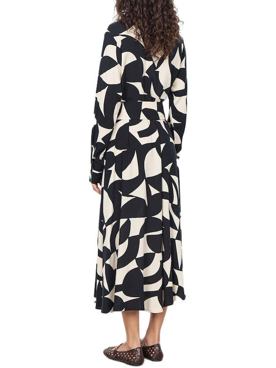Soya Concept Rochie Maxi Cămașă Neagră