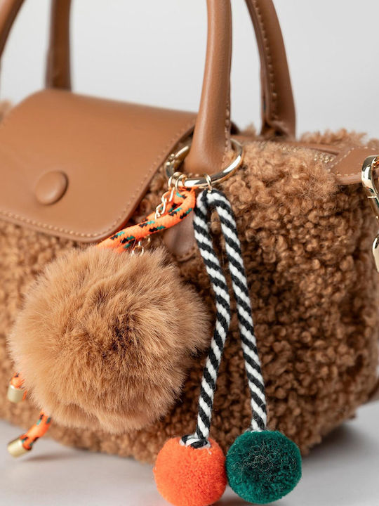 Damen Flap-Tasche Kamel