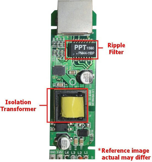 Hx-pd02s-g 48v 12v/1.2a Gigabit PoE Splitter 5.5x2.1mm Isolation