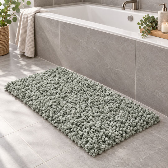 MRShome Wooden Bath Mat DV-0423C39 Jade 50x70 cm